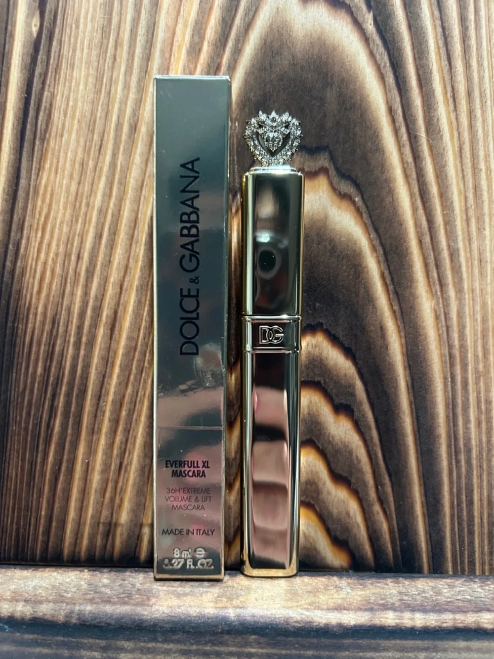 Dolce & Gabbana Gold Mascara with Decorative Crown Accent